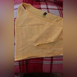 Windsor One Shoulder Crop Top Size Large